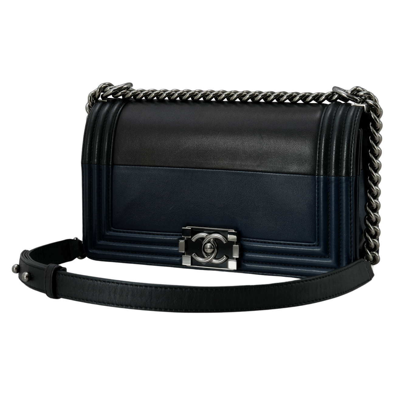 CHANEL(USED)샤넬 시즌 보이샤넬 미듐 플랩백