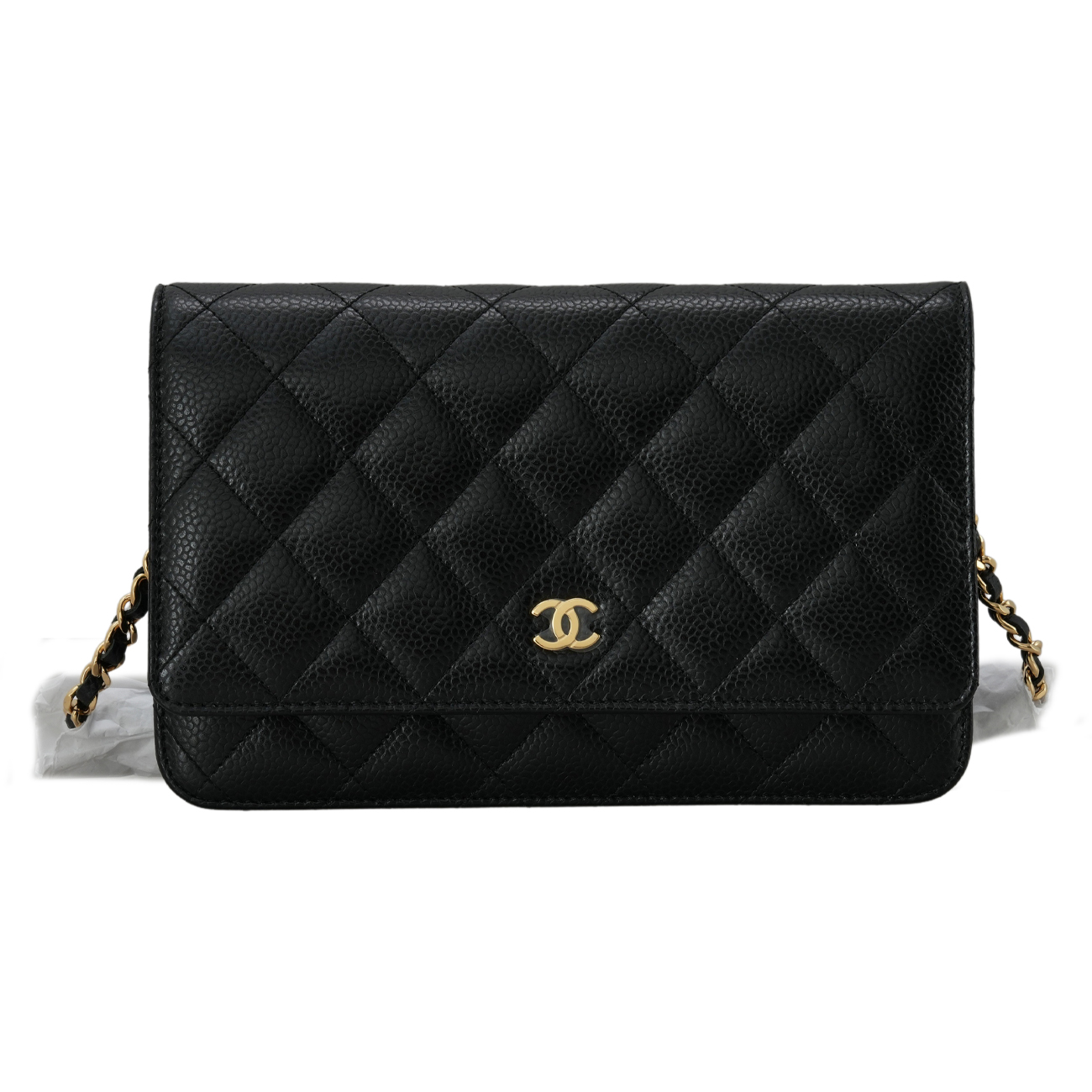 CHANEL(USED)샤넬 클래식 캐비어 WOC 금장