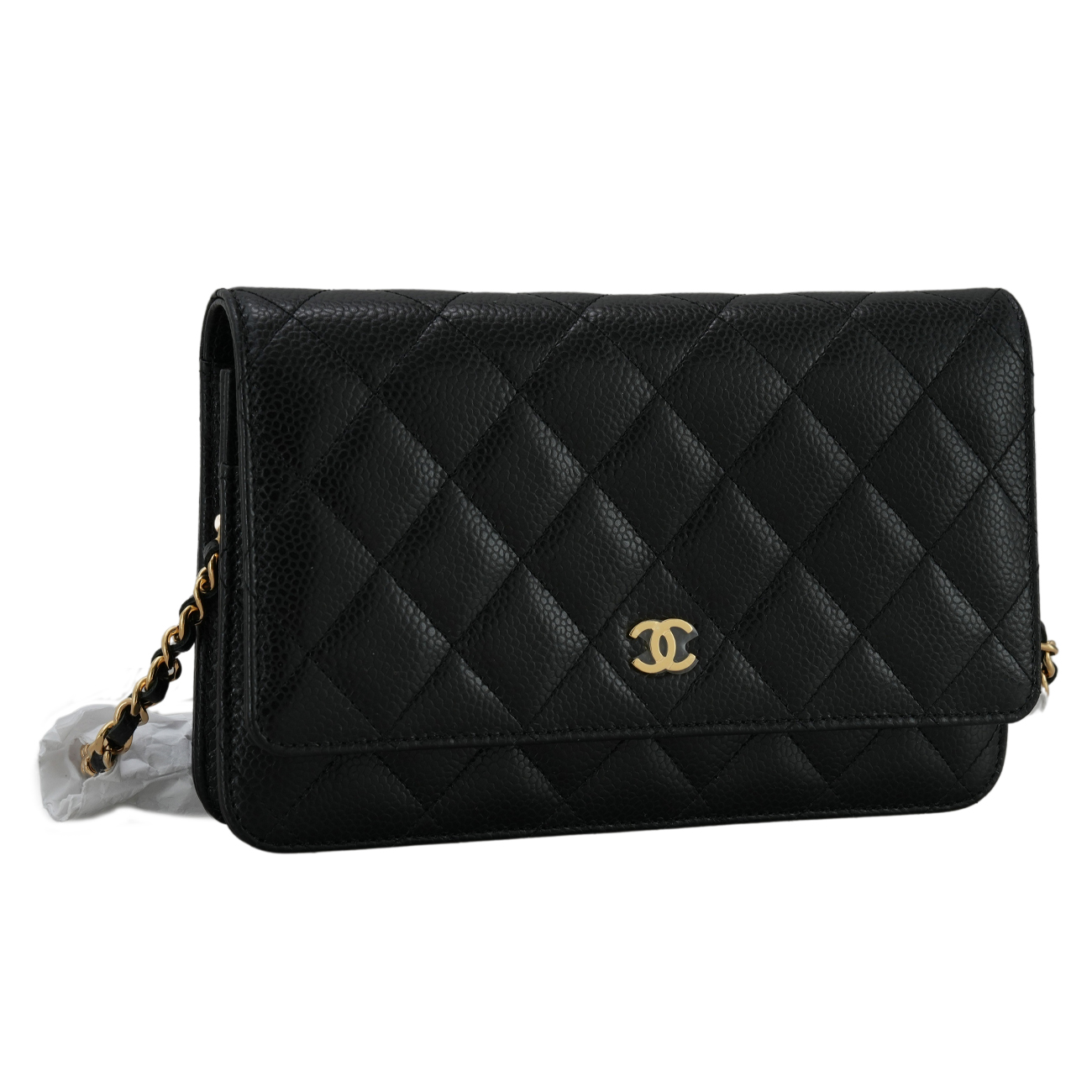 CHANEL(USED)샤넬 클래식 캐비어 WOC 금장
