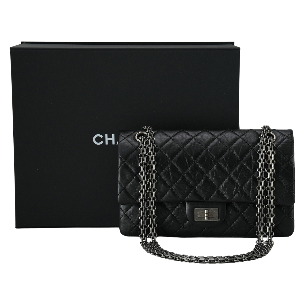 CHANEL(USED)샤넬 A37586 빈티지 2.55 미듐 플랩백
