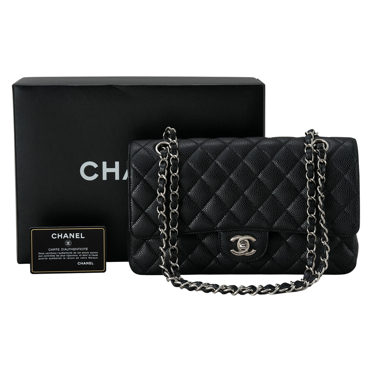 CHANEL(USED)샤넬 캐비어 클래식 미듐 플랩백