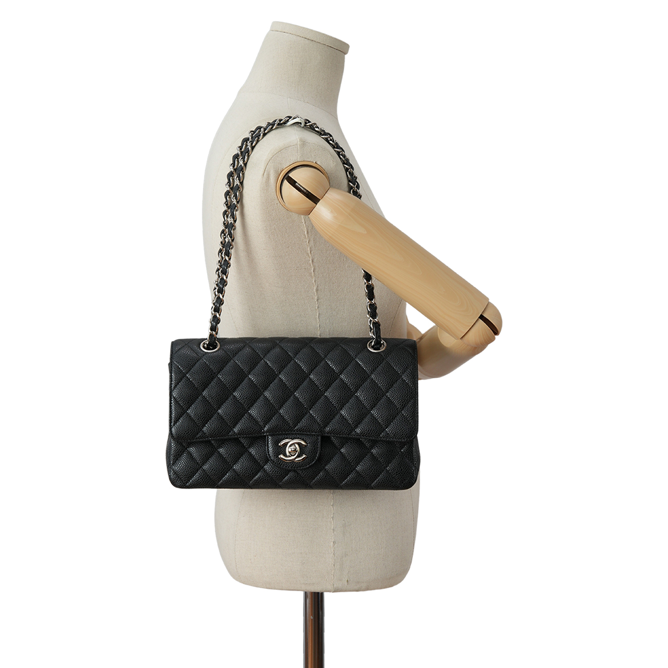 CHANEL(USED)샤넬 캐비어 클래식 미듐 플랩백