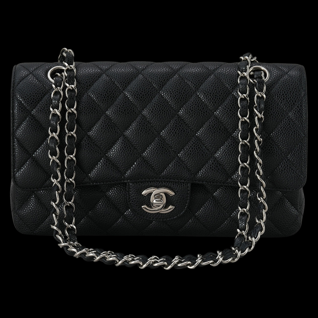 CHANEL(USED)샤넬 캐비어 클래식 미듐 플랩백