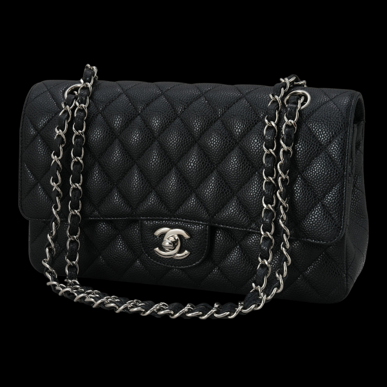 CHANEL(USED)샤넬 캐비어 클래식 미듐 플랩백
