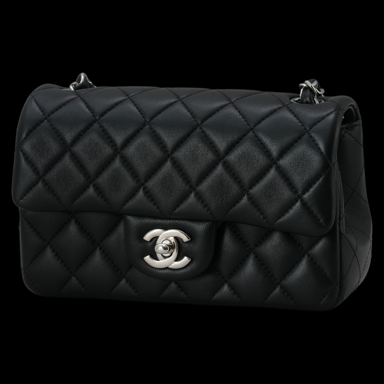 CHANEL(USED)샤넬 A69900 램스킨 클래식 뉴미니 크로스백