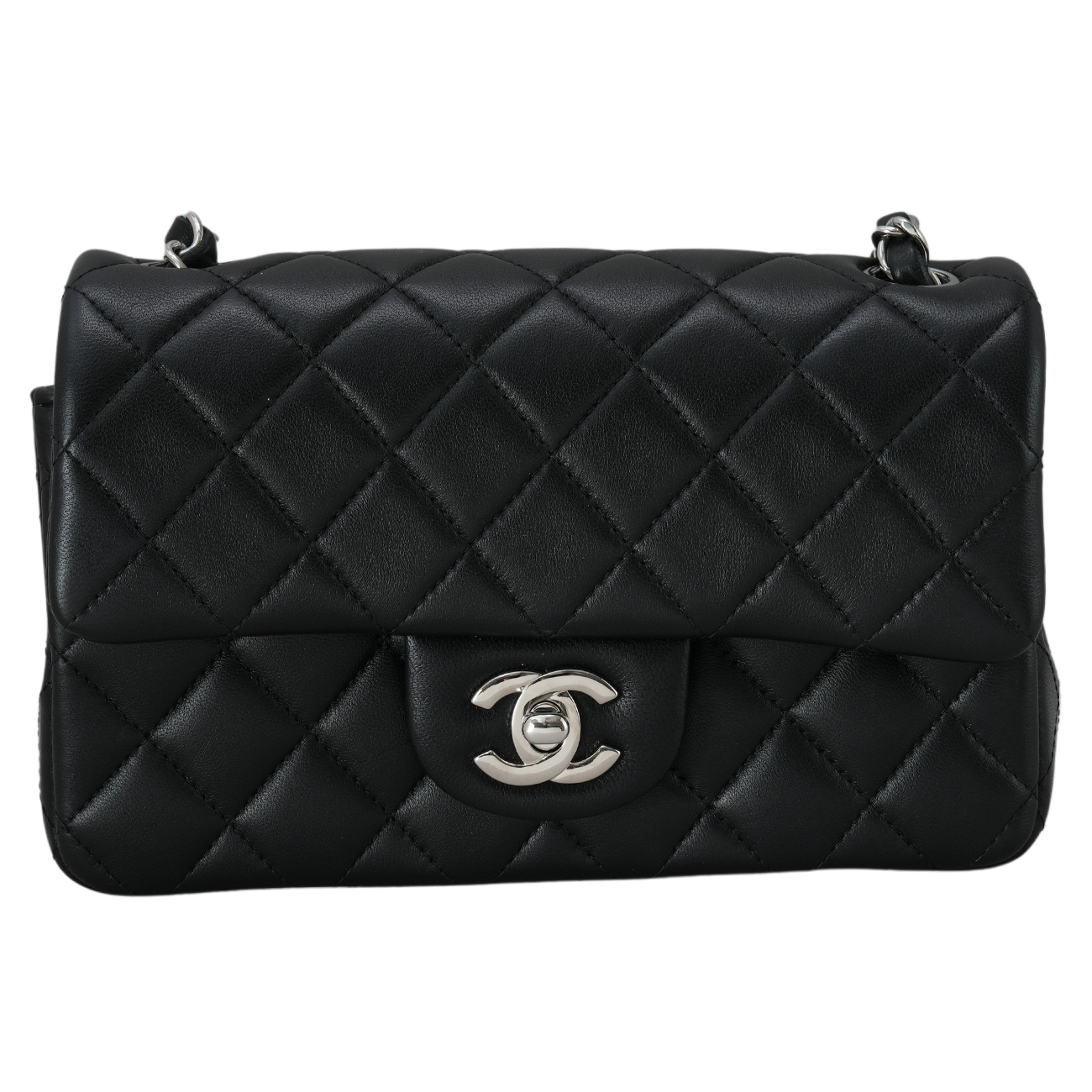 CHANEL(USED)샤넬 A69900 램스킨 클래식 뉴미니 크로스백
