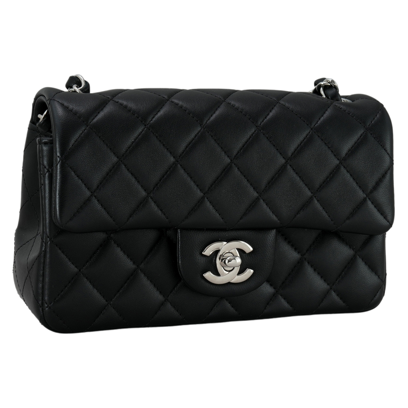CHANEL(USED)샤넬 A69900 램스킨 클래식 뉴미니 크로스백