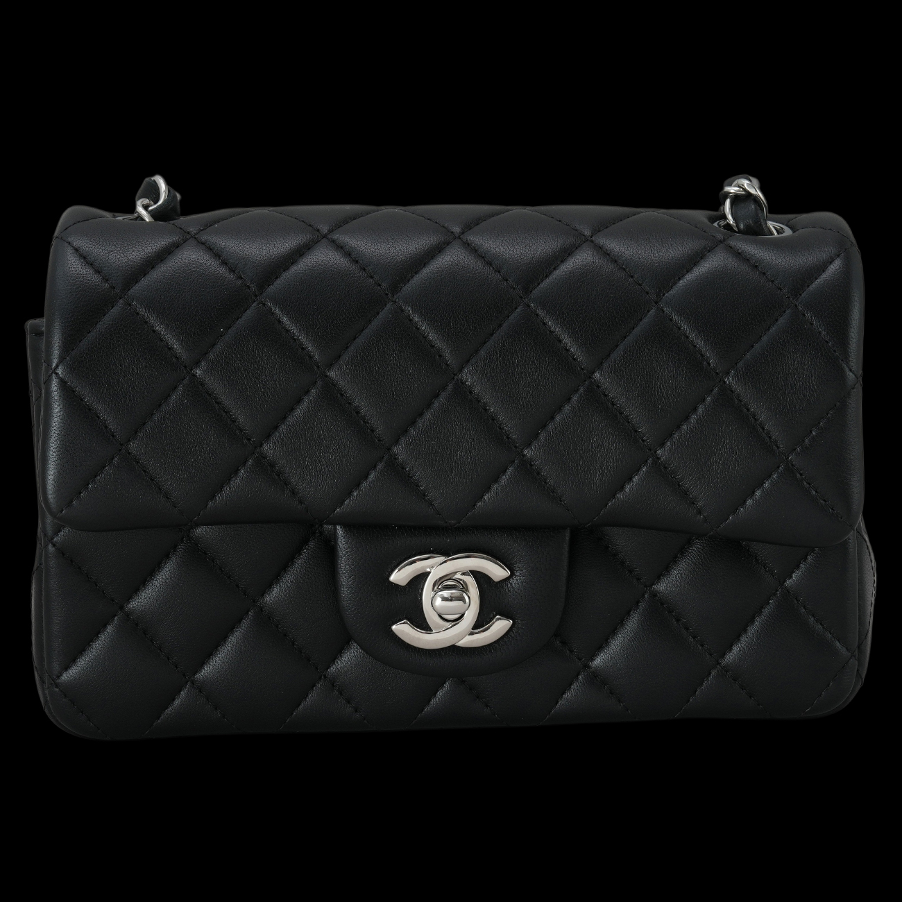CHANEL(USED)샤넬 A69900 램스킨 클래식 뉴미니 크로스백
