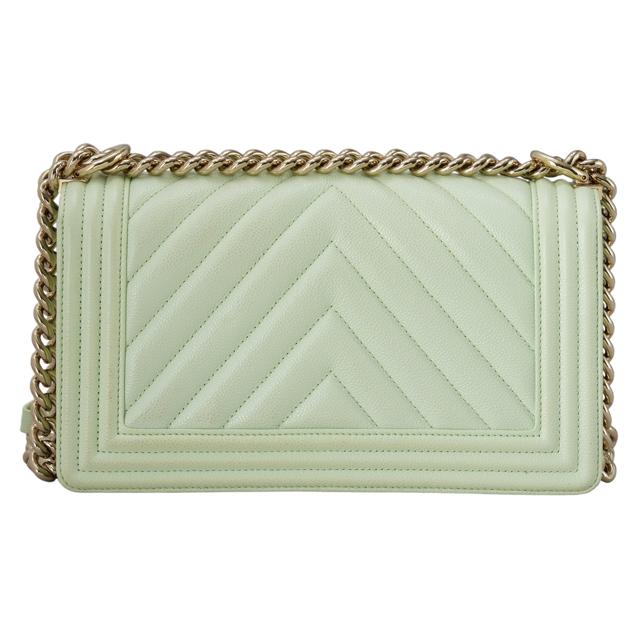 CHANEL(USED)샤넬 A67086 캐비어 쉐브론 보이샤넬 미듐 플랩백