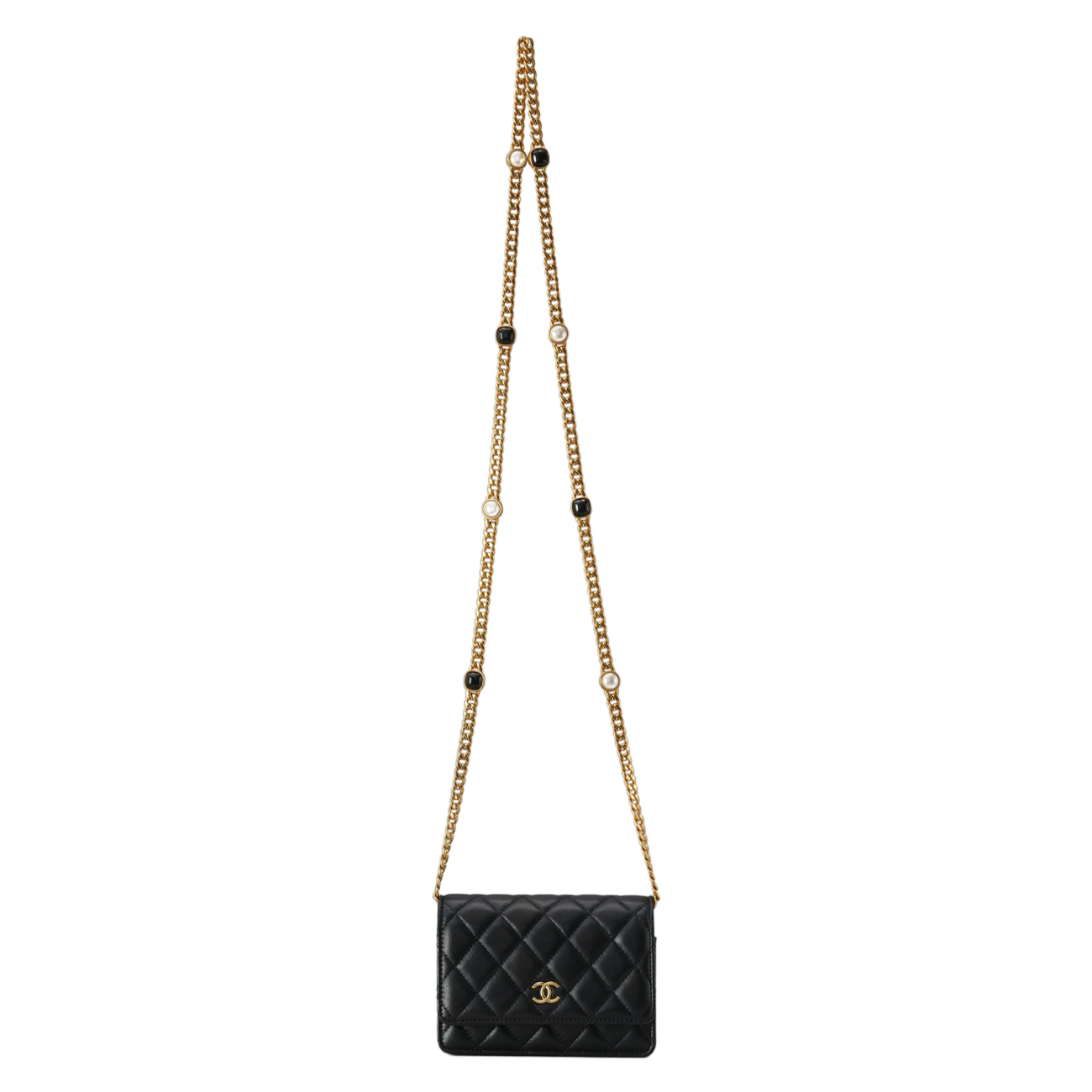 CHANEL(USED)샤넬 시즌 아코디언 참 장식 체인 플랩백