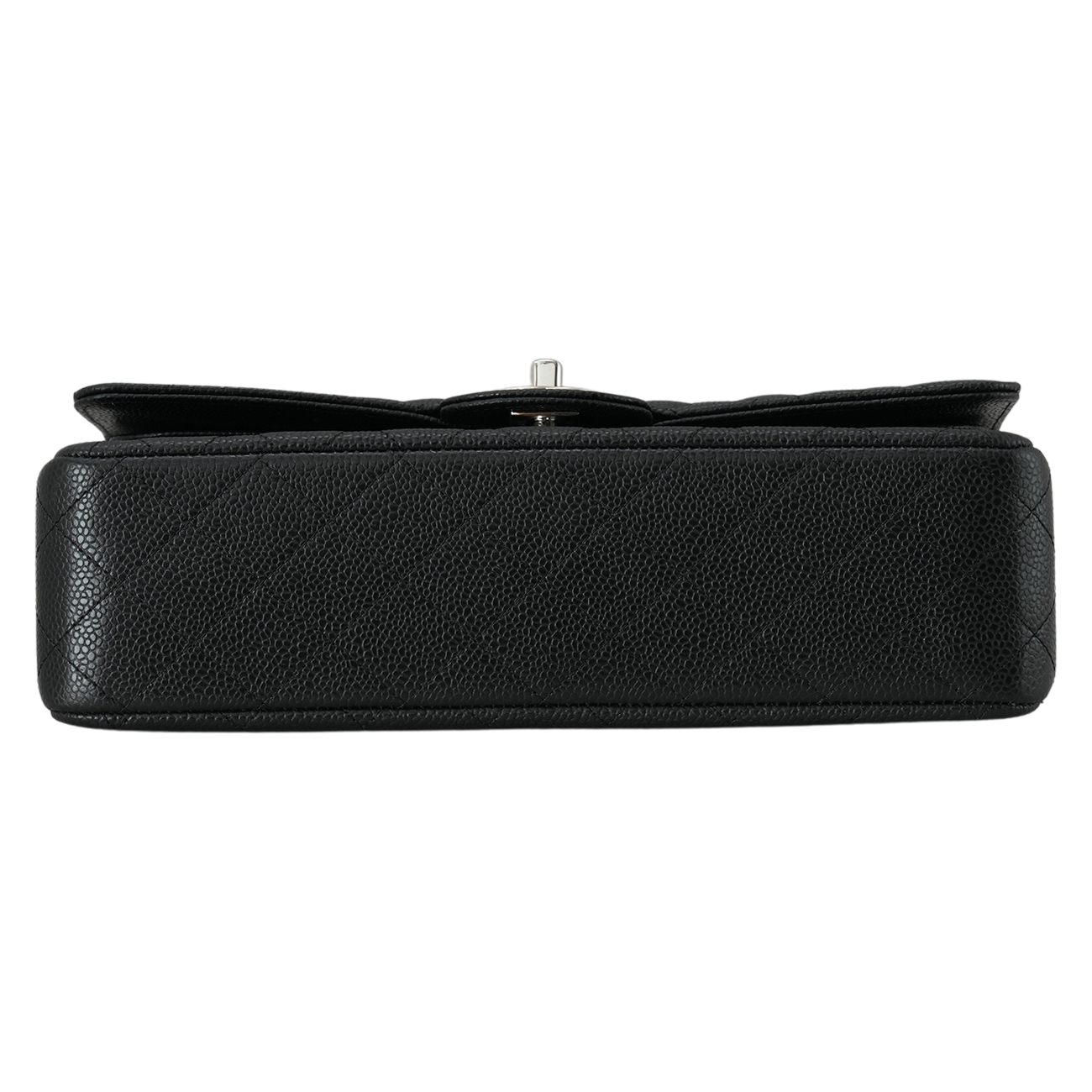 CHANEL(USED)샤넬 클래식 캐비어 미듐 은장
