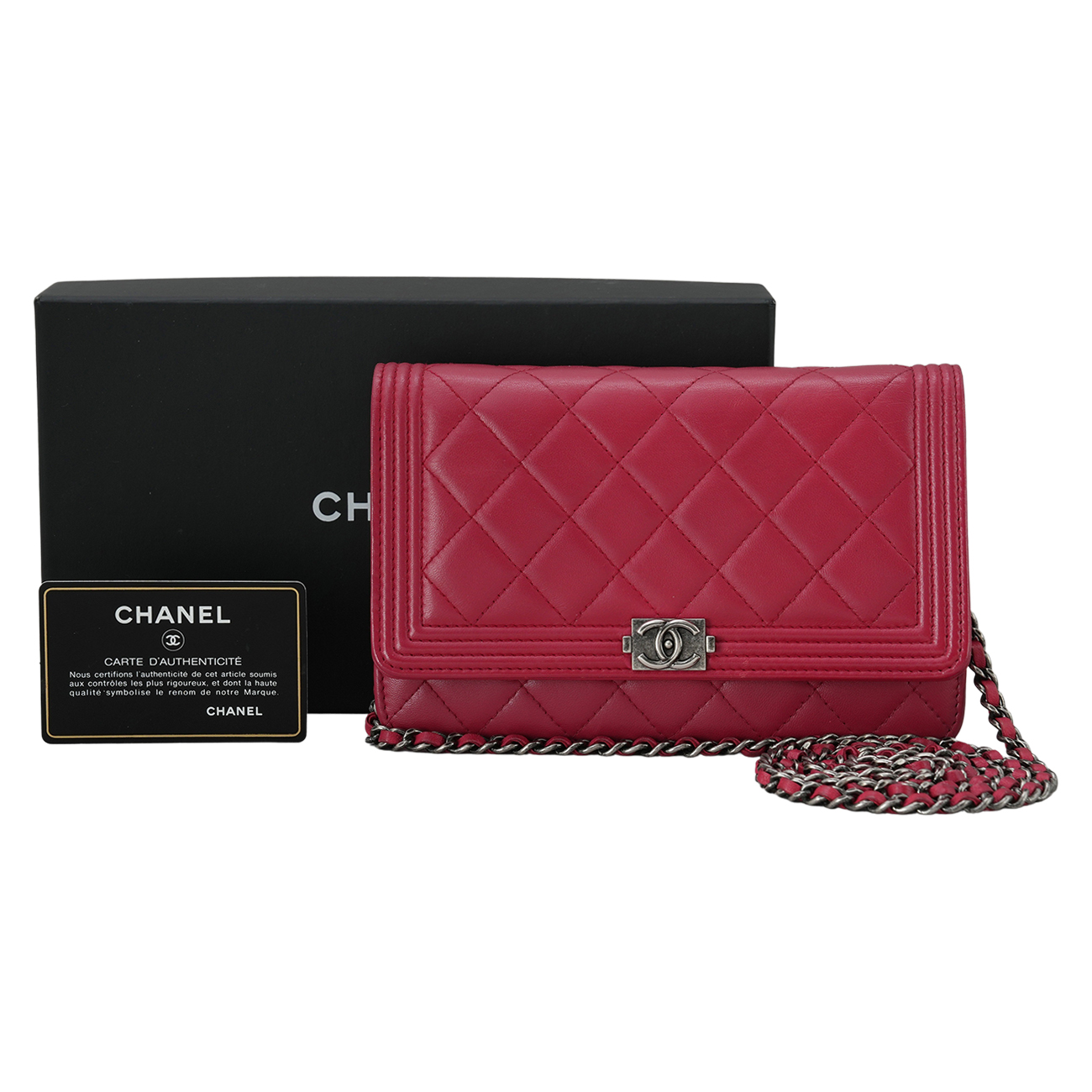 CHANEL(USED)샤넬 보이샤넬 램스킨 WOC