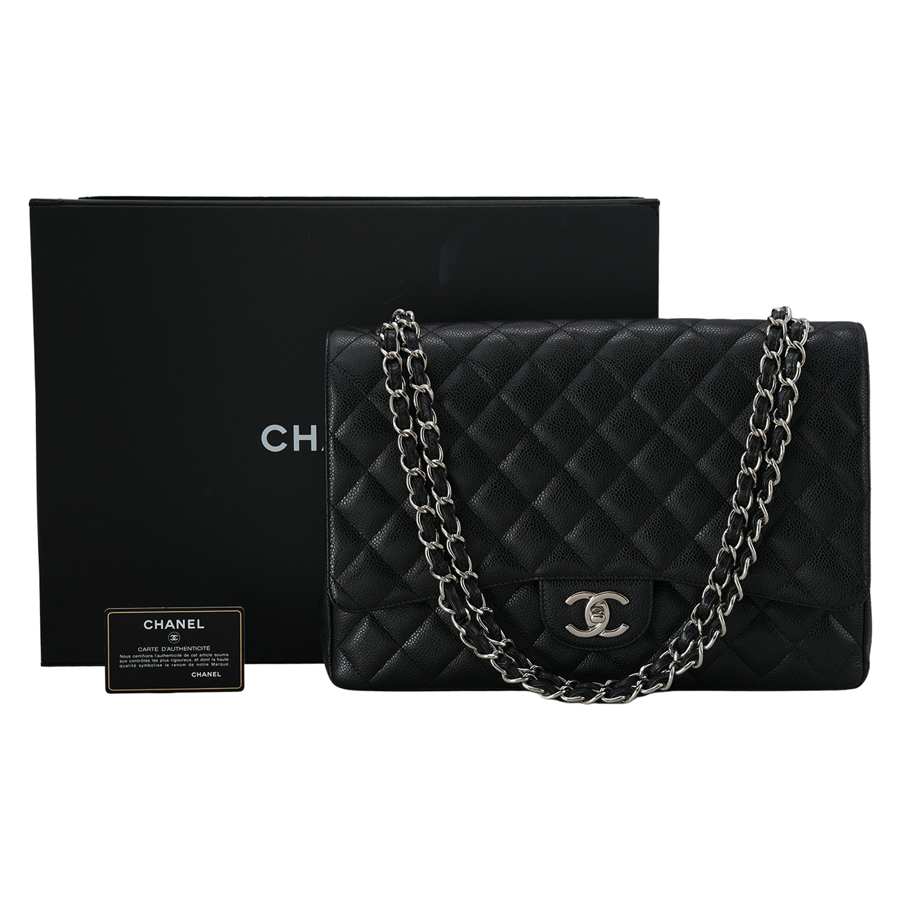 CHANEL(USED)샤넬 캐비어 클래식 맥시 플랩백