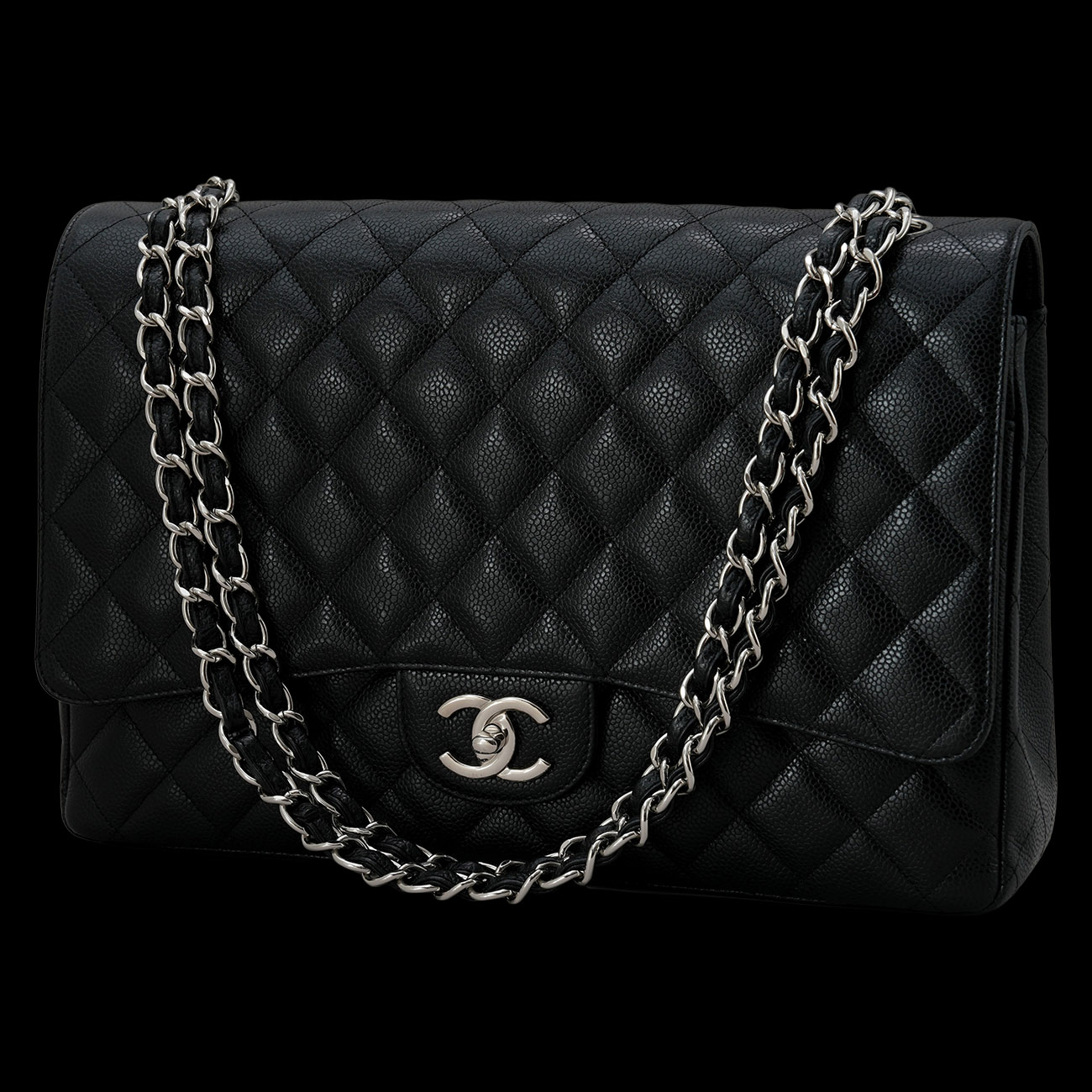 CHANEL(USED)샤넬 캐비어 클래식 맥시 플랩백