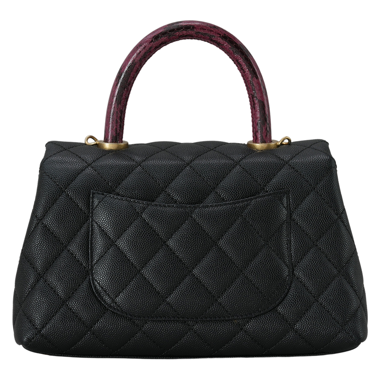 CHANEL(USED)샤넬 코코핸들 스몰 파이톤핸들