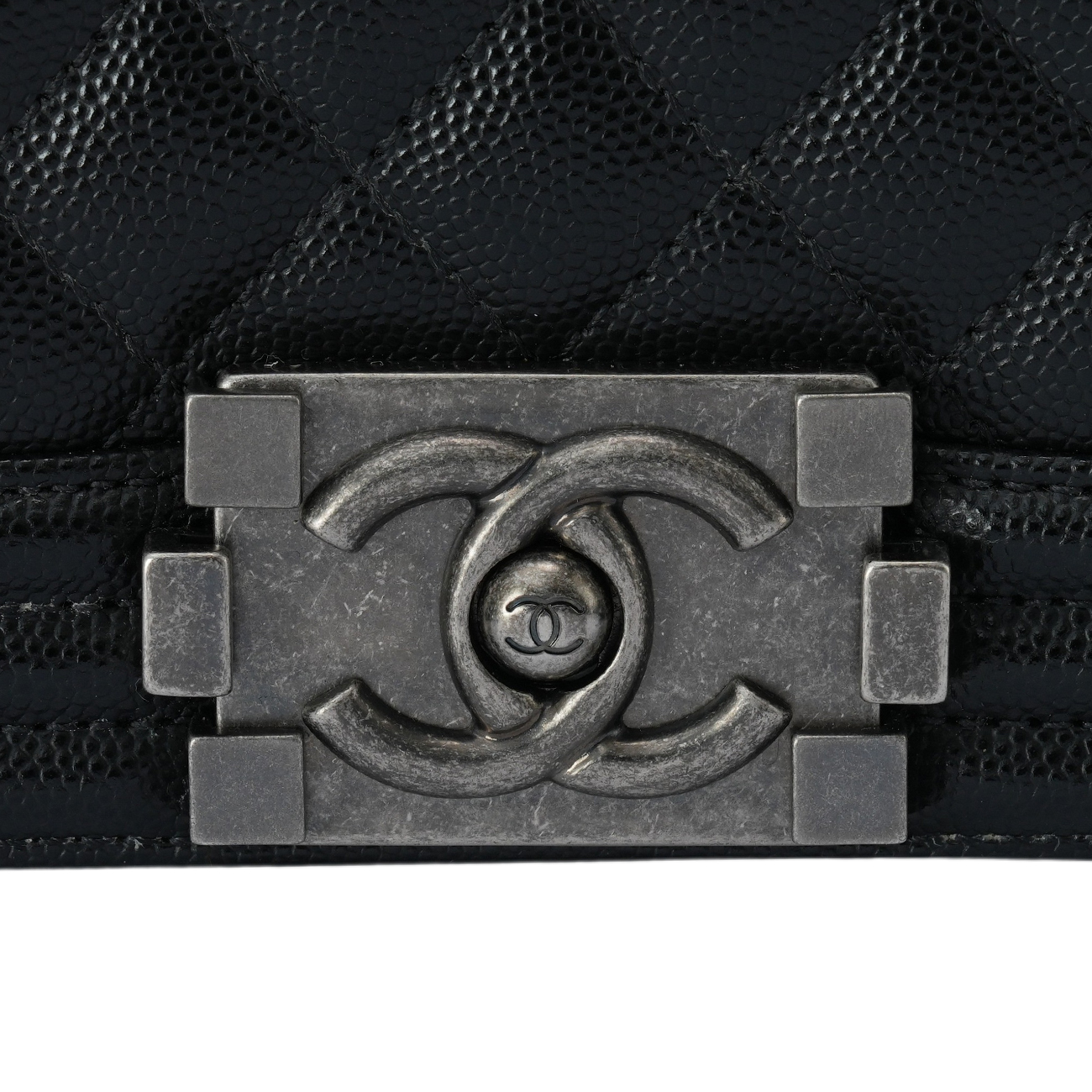 CHANEL(USED)샤넬 보이샤넬 캐비어 미듐 블랙