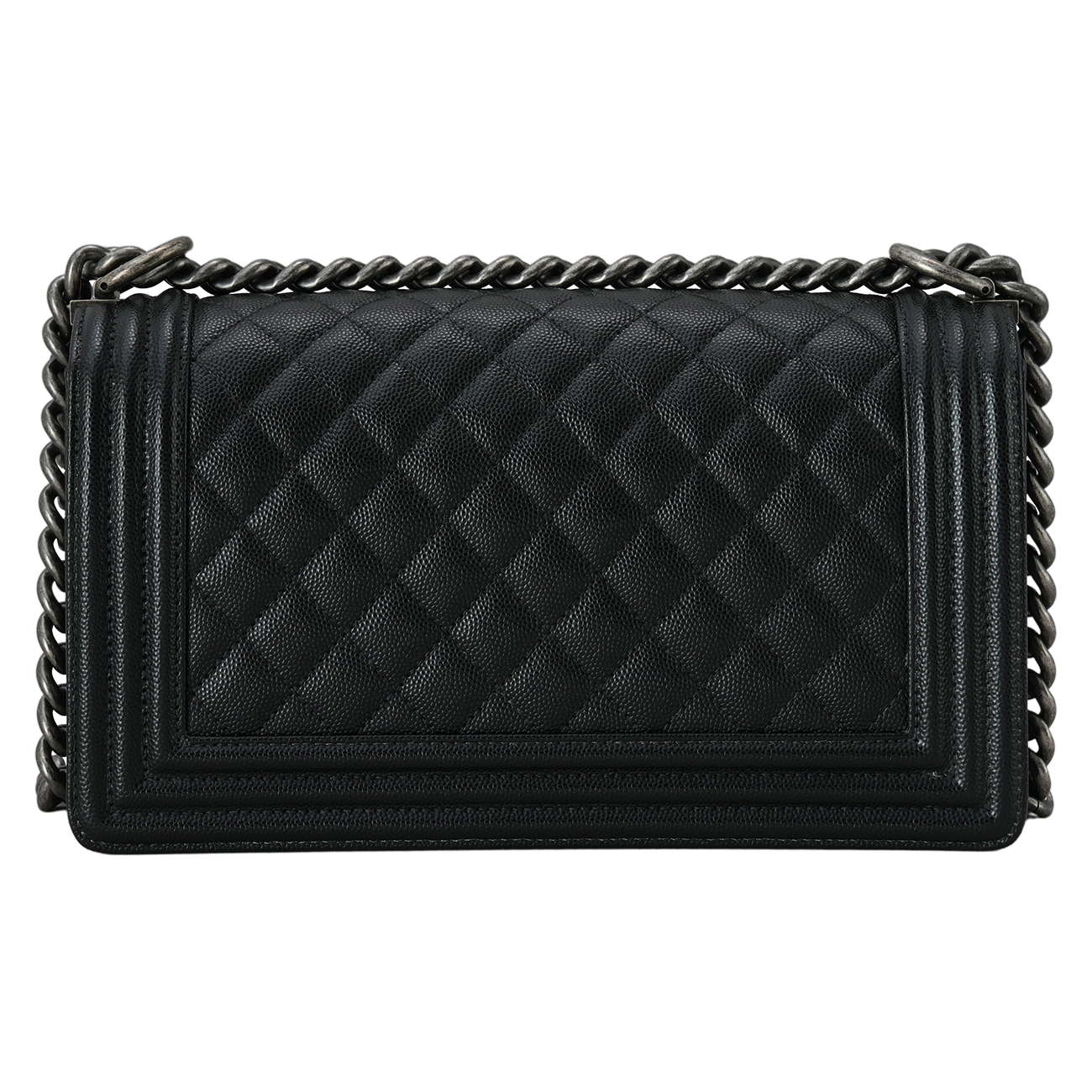 CHANEL(USED)샤넬 보이샤넬 캐비어 미듐 블랙