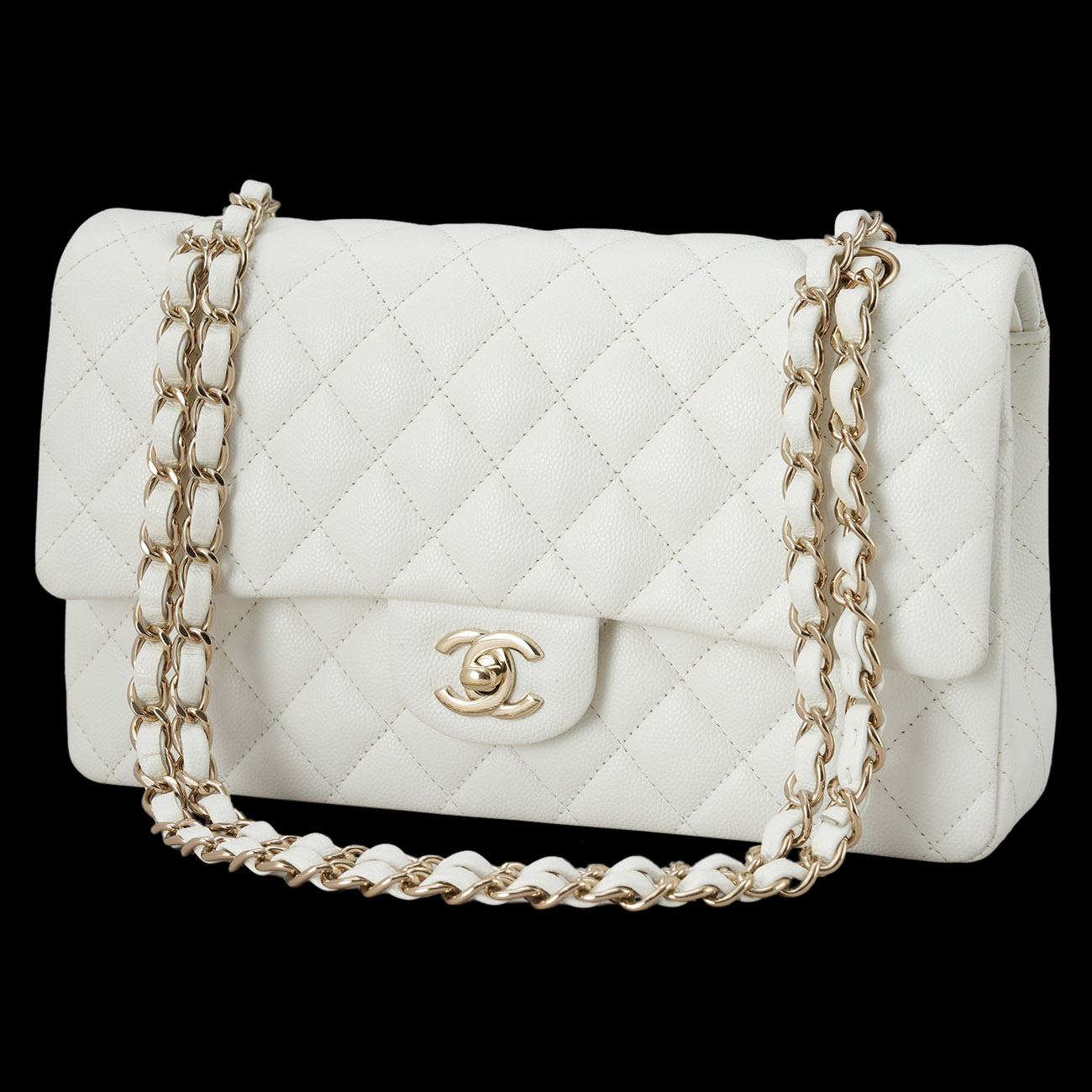 CHANEL(USED)샤넬 캐비어 클래식 미듐 플랩백