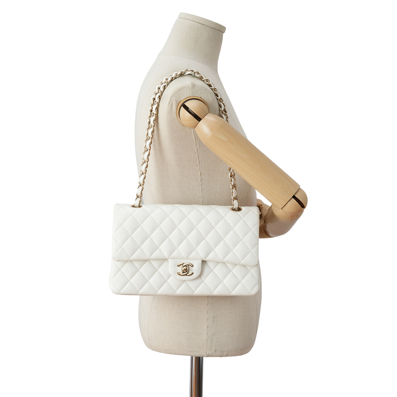CHANEL(USED)샤넬 캐비어 클래식 미듐 플랩백