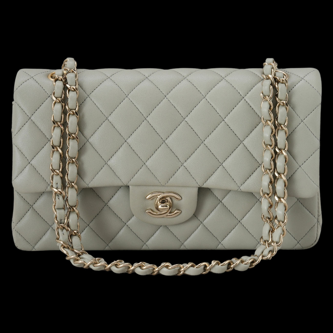 CHANEL(USED)샤넬 램스킨 클래식 미듐 플랩백