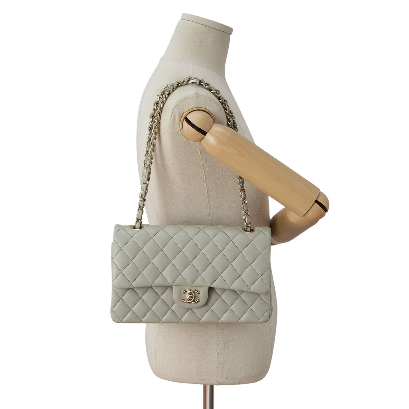 CHANEL(USED)샤넬 램스킨 클래식 미듐 플랩백