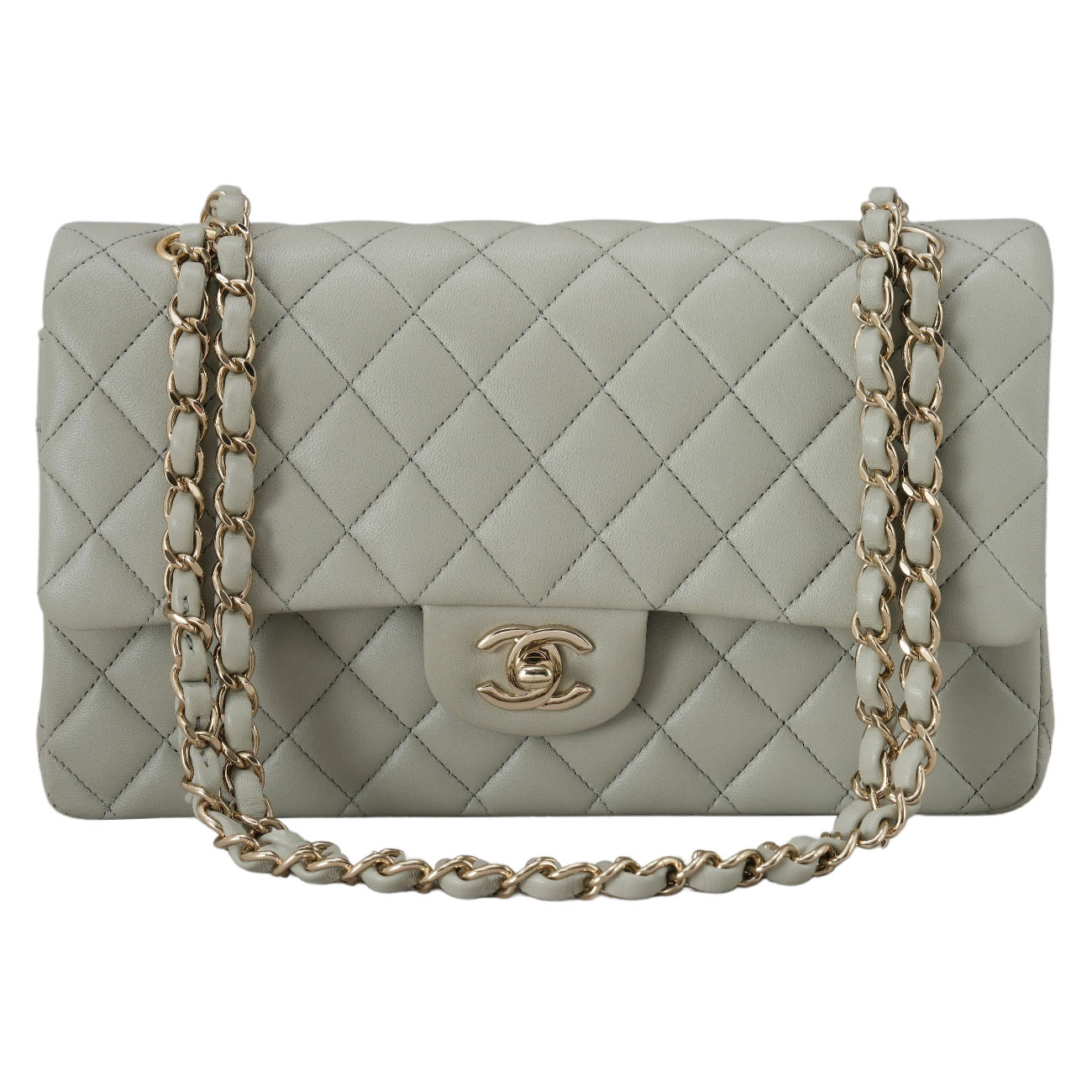 CHANEL(USED)샤넬 램스킨 클래식 미듐 플랩백