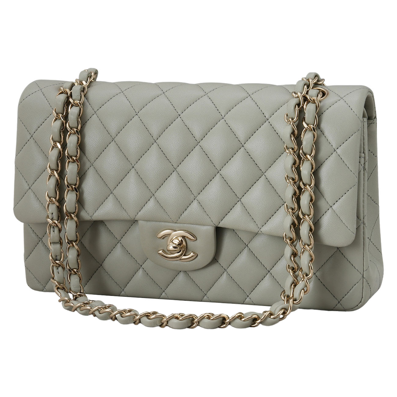 CHANEL(USED)샤넬 램스킨 클래식 미듐 플랩백