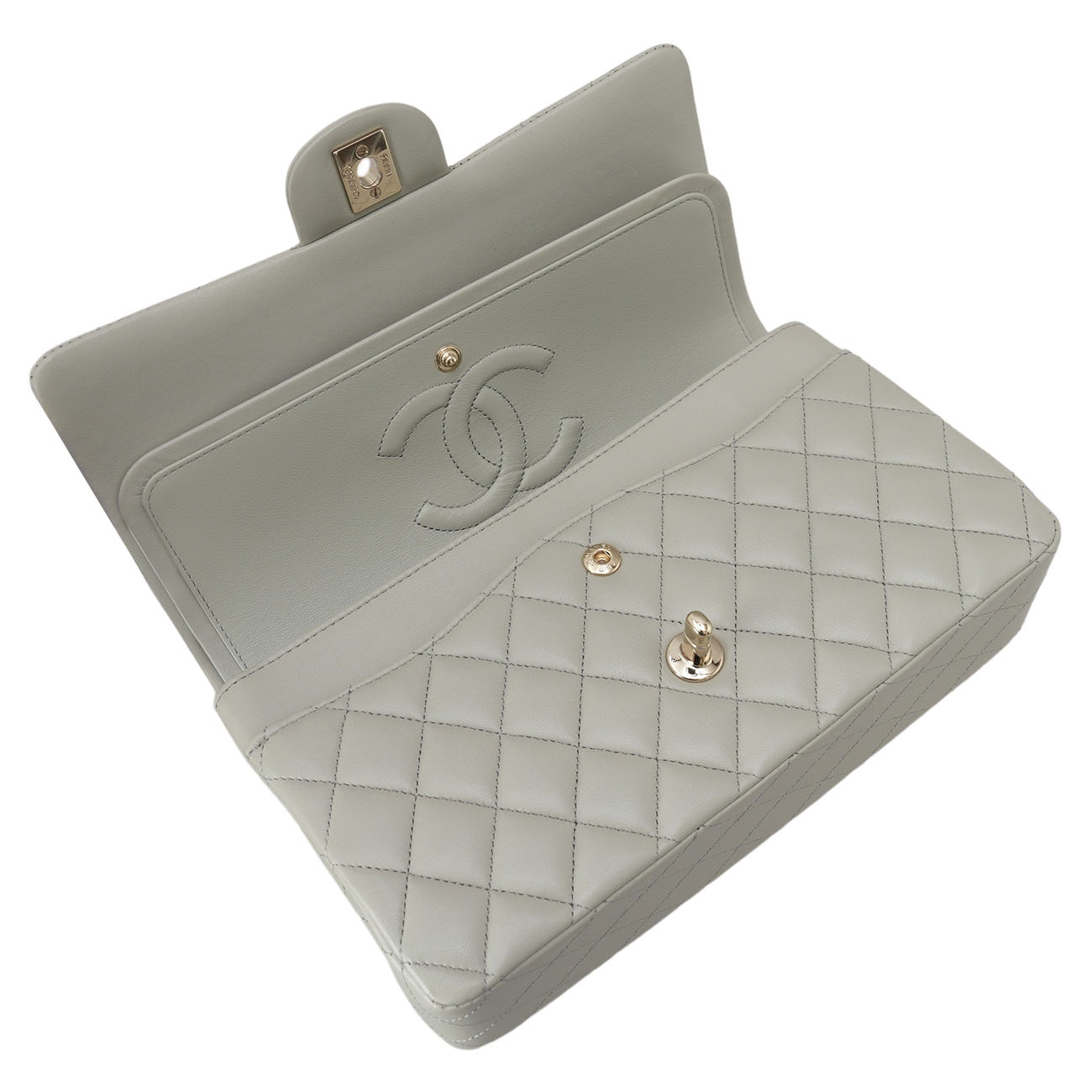 CHANEL(USED)샤넬 램스킨 클래식 미듐 플랩백