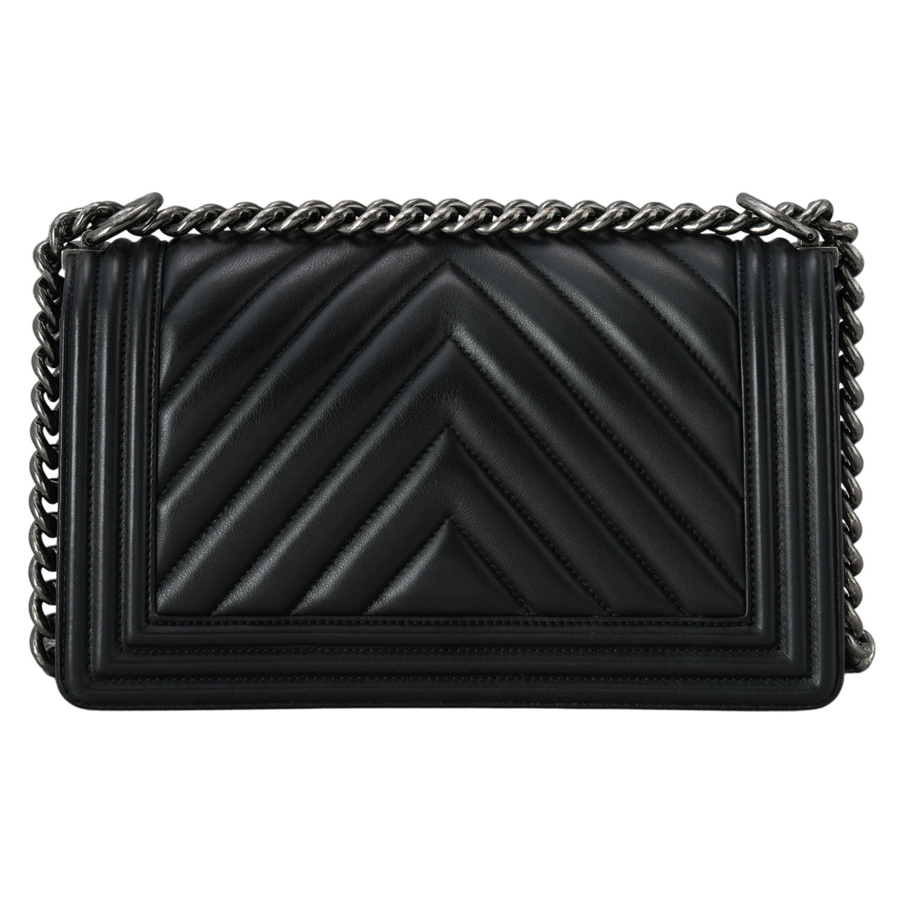 CHANEL(USED)샤넬 보이샤넬 쉐브론 미듐 플랩백