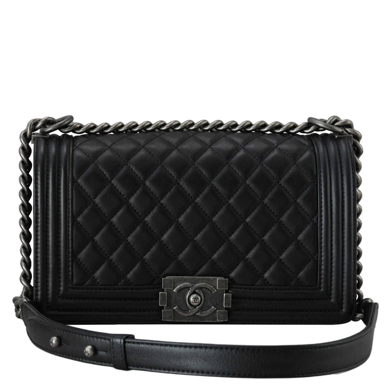 CHANEL(USED)샤넬 보이샤넬 램스킨 미듐