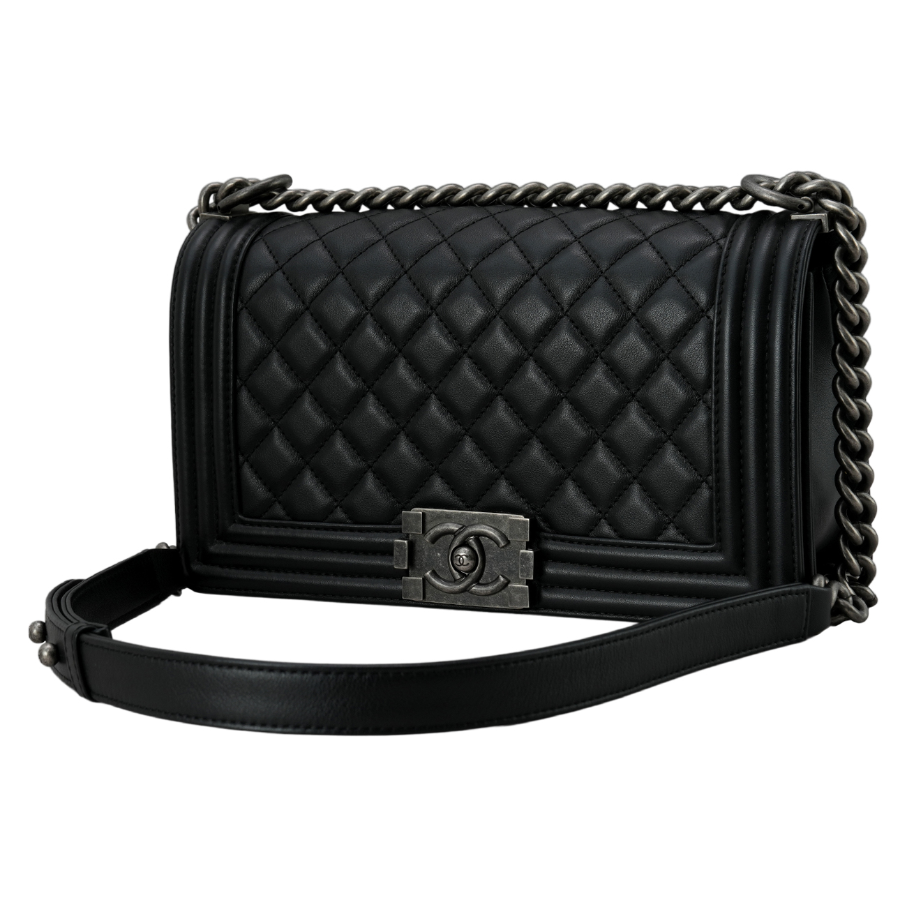 CHANEL(USED)샤넬 보이샤넬 램스킨 미듐