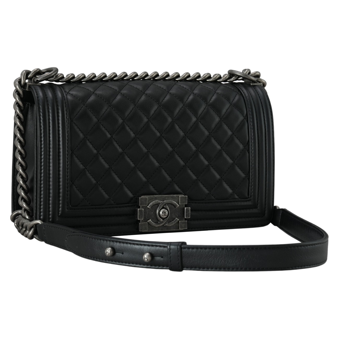 CHANEL(USED)샤넬 보이샤넬 램스킨 미듐