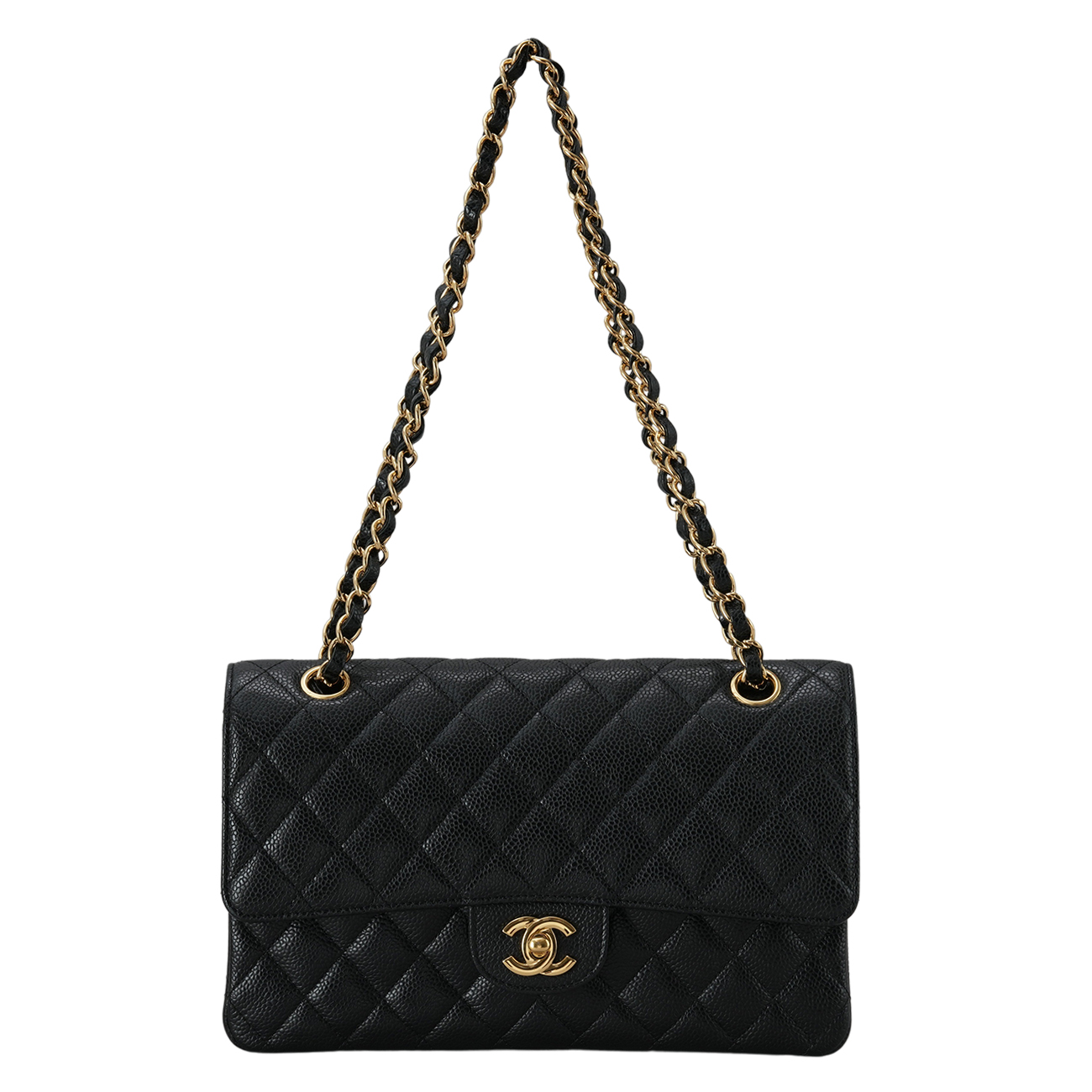 CHANEL(USED)샤넬 클래식 캐비어 미듐 플랩백