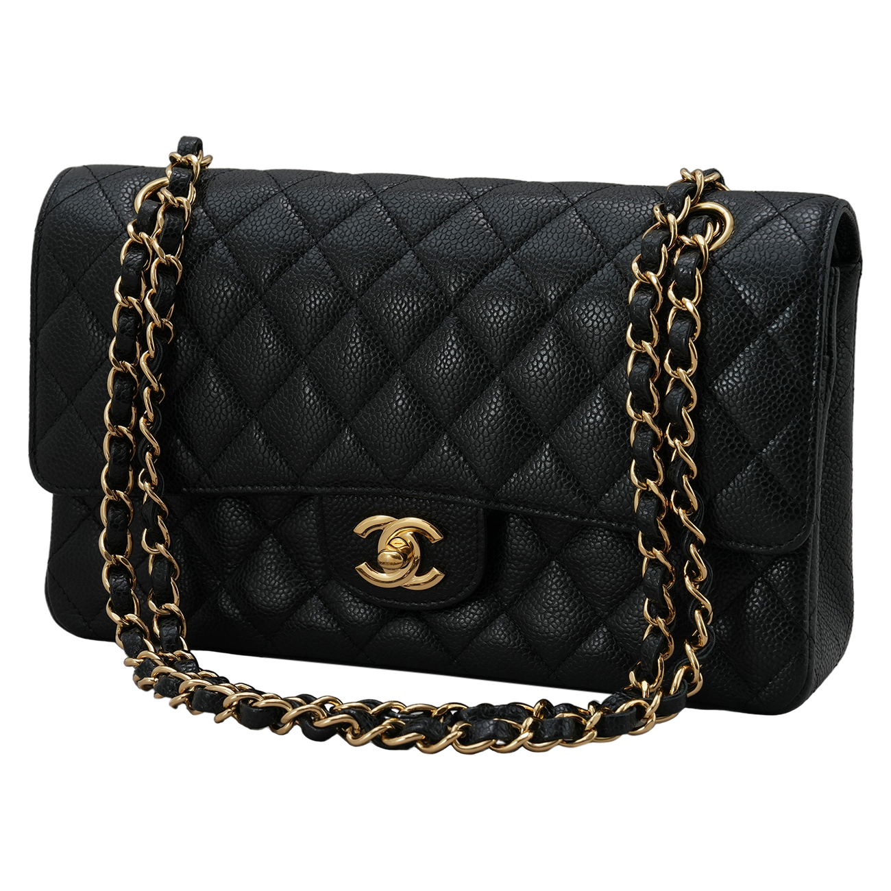 CHANEL(USED)샤넬 클래식 캐비어 미듐 플랩백
