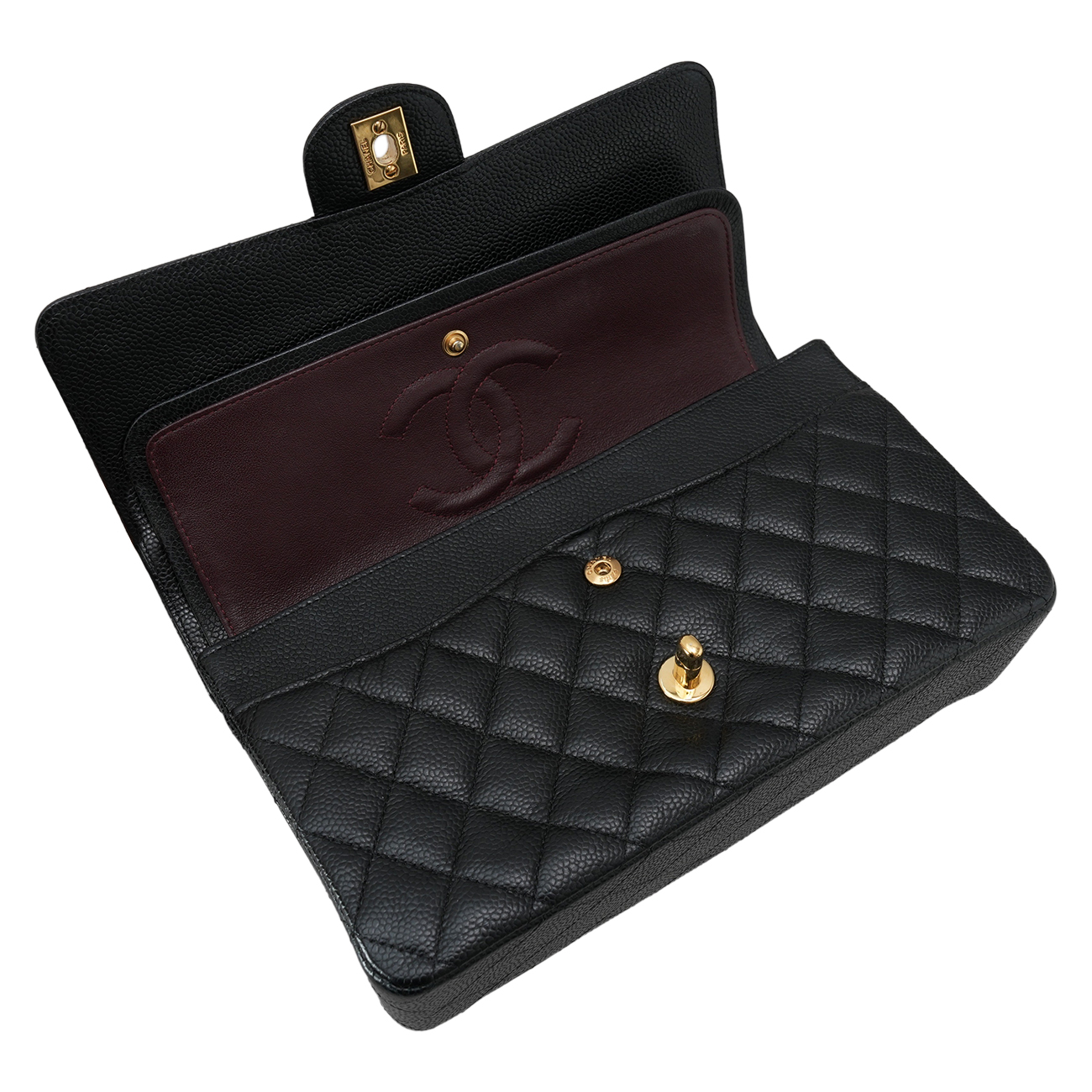 CHANEL(USED)샤넬 클래식 캐비어 미듐 플랩백