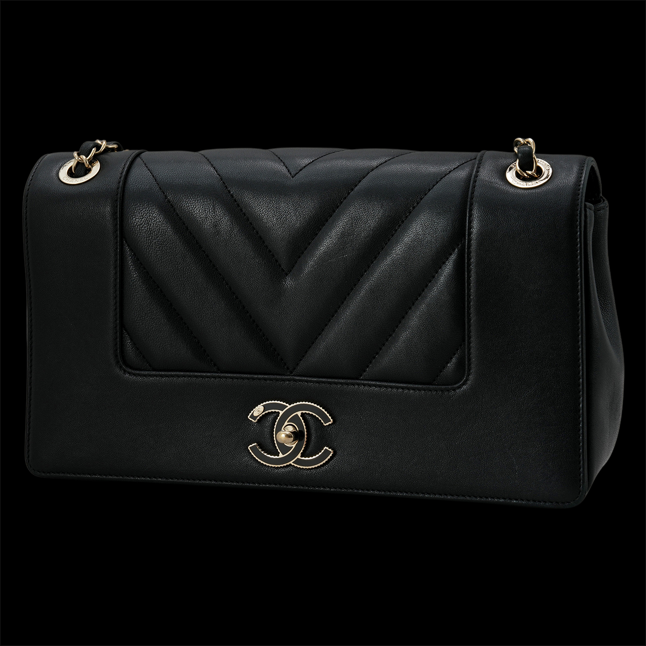 CHANEL(USED)샤넬 시즌 체인 플랩백