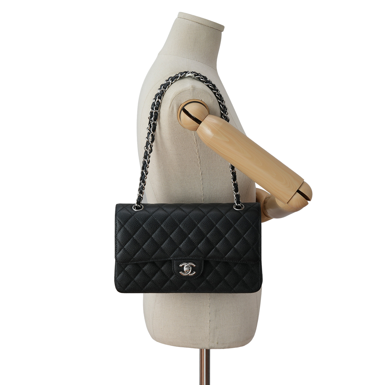 CHANEL(USED)샤넬 캐비어 클래식 미듐 플랩백