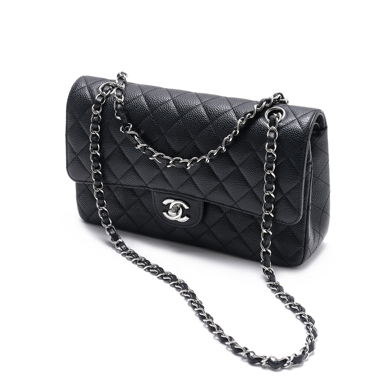 CHANEL(USED)샤넬 캐비어 클래식 미듐 플랩백