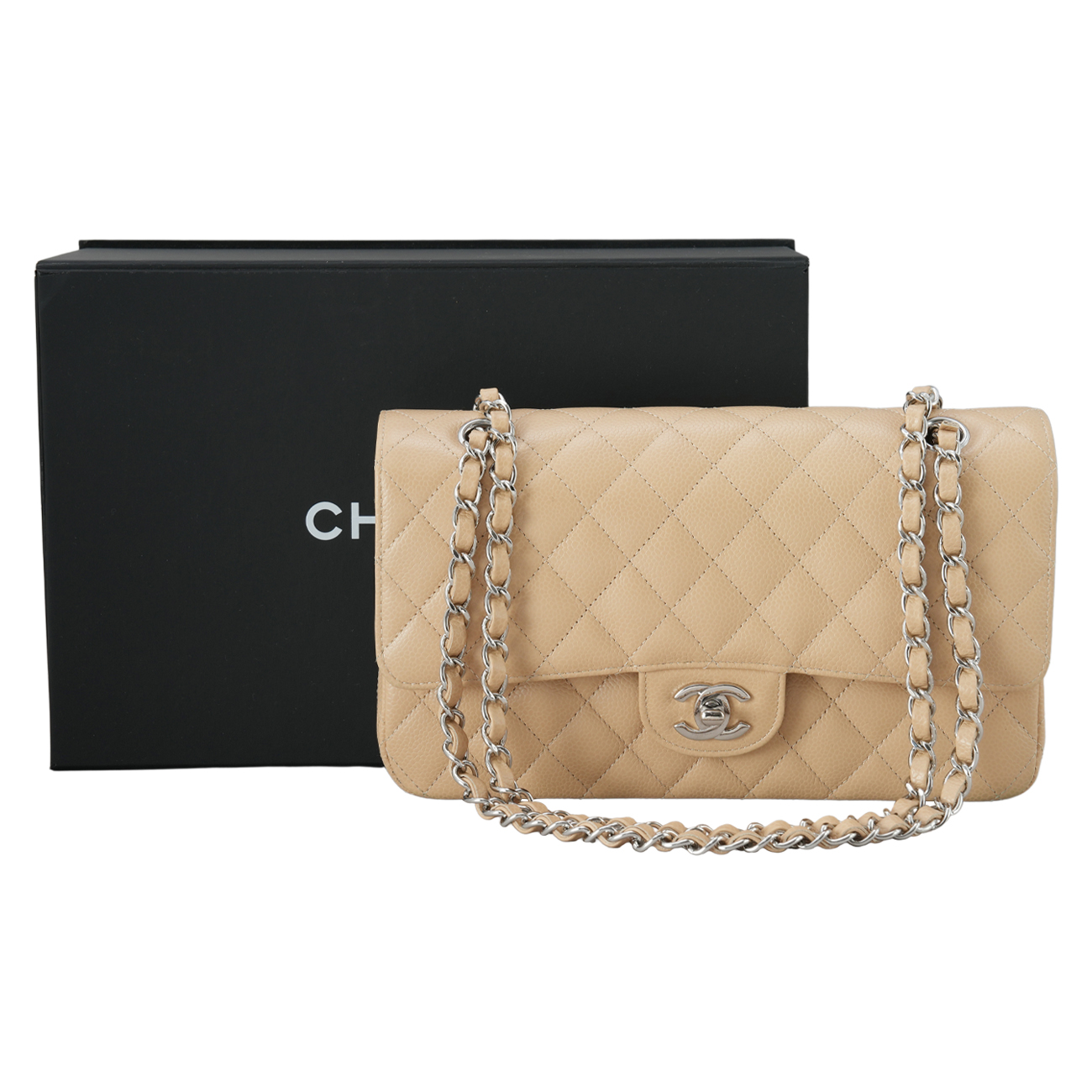 CHANEL(USED)샤넬 캐비어 클래식 미듐 플랩백