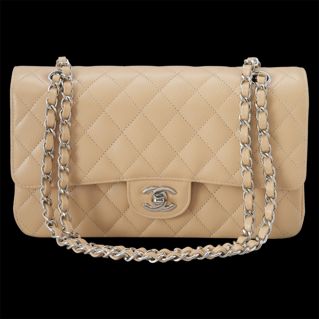 CHANEL(USED)샤넬 캐비어 클래식 미듐 플랩백