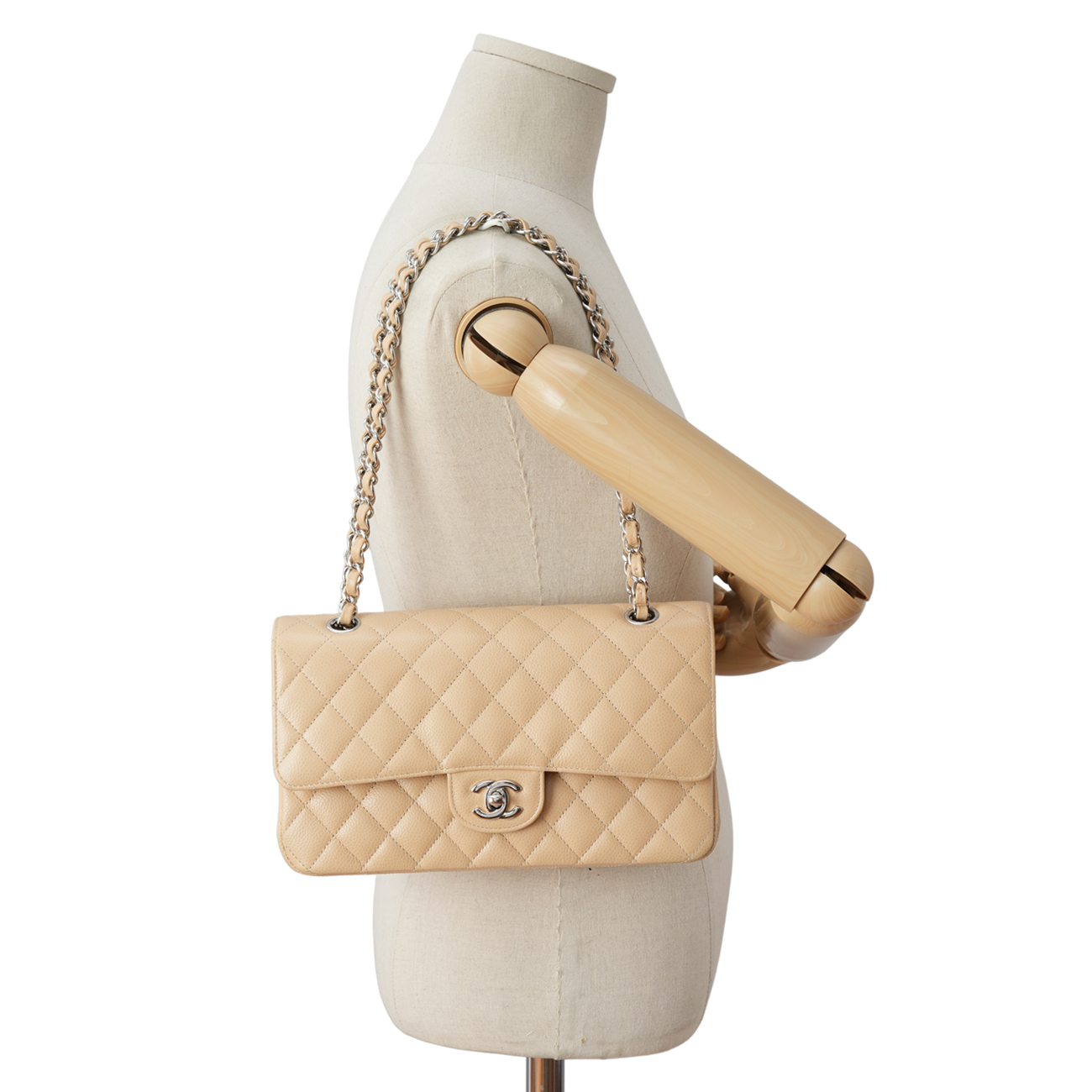 CHANEL(USED)샤넬 캐비어 클래식 미듐 플랩백