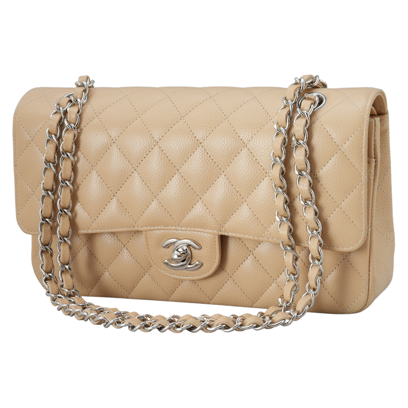 CHANEL(USED)샤넬 캐비어 클래식 미듐 플랩백