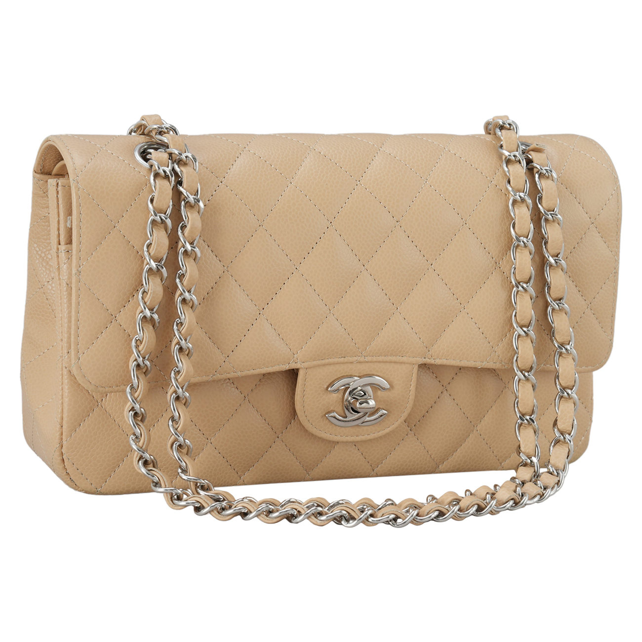 CHANEL(USED)샤넬 캐비어 클래식 미듐 플랩백