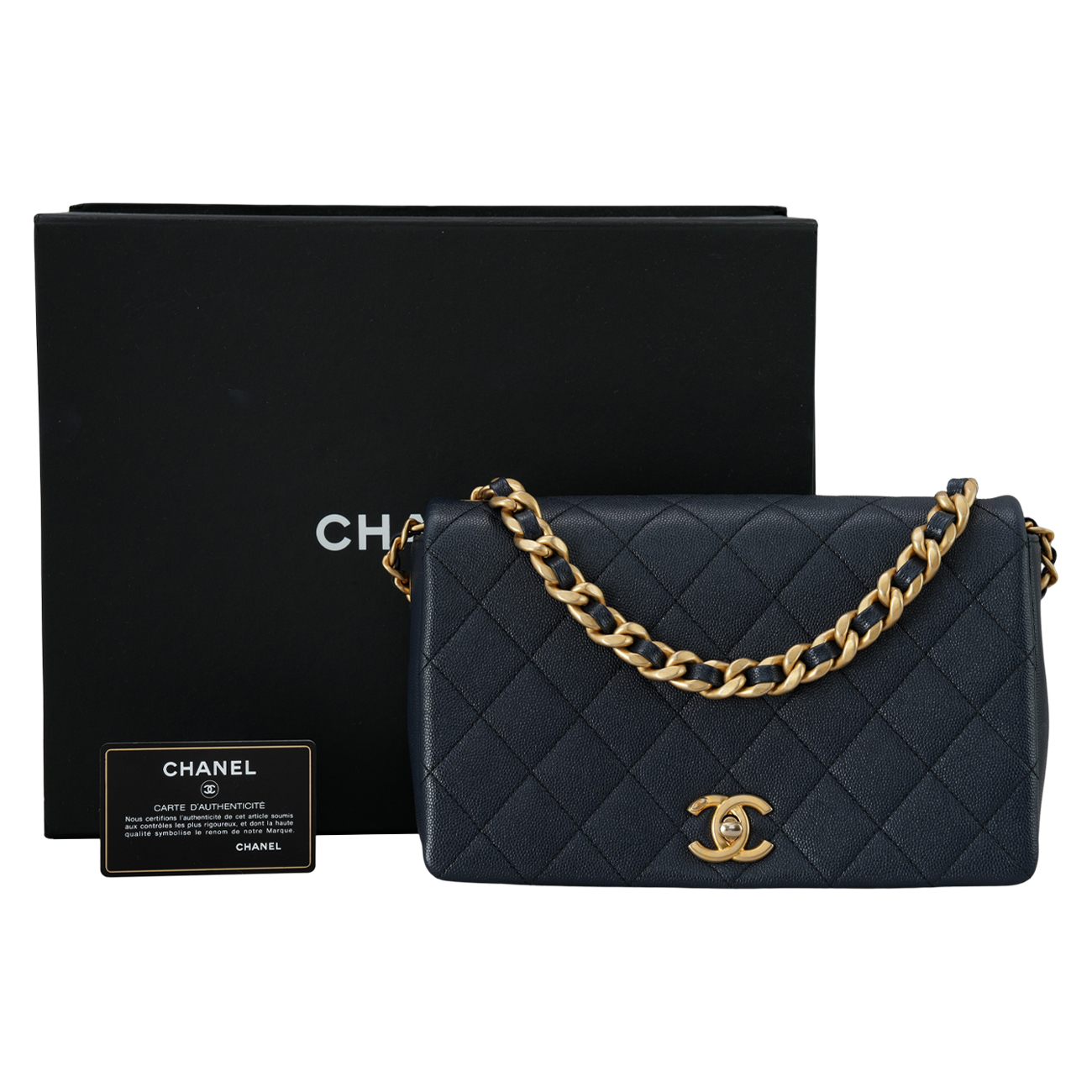 CHANEL(USED)샤넬 시즌 캐비어 체인 숄더백