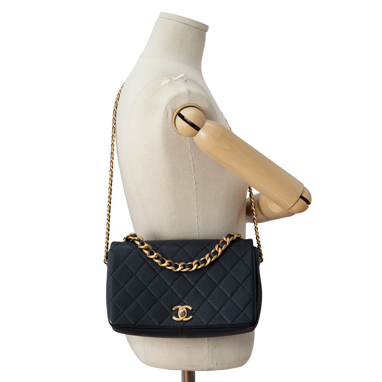 CHANEL(USED)샤넬 시즌 캐비어 체인 숄더백