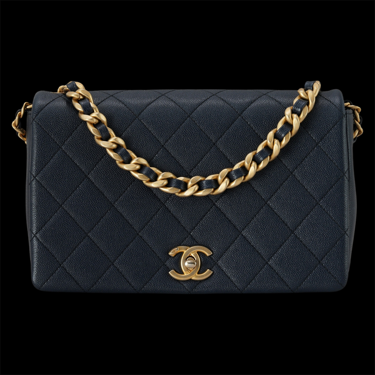 CHANEL(USED)샤넬 시즌 캐비어 체인 숄더백
