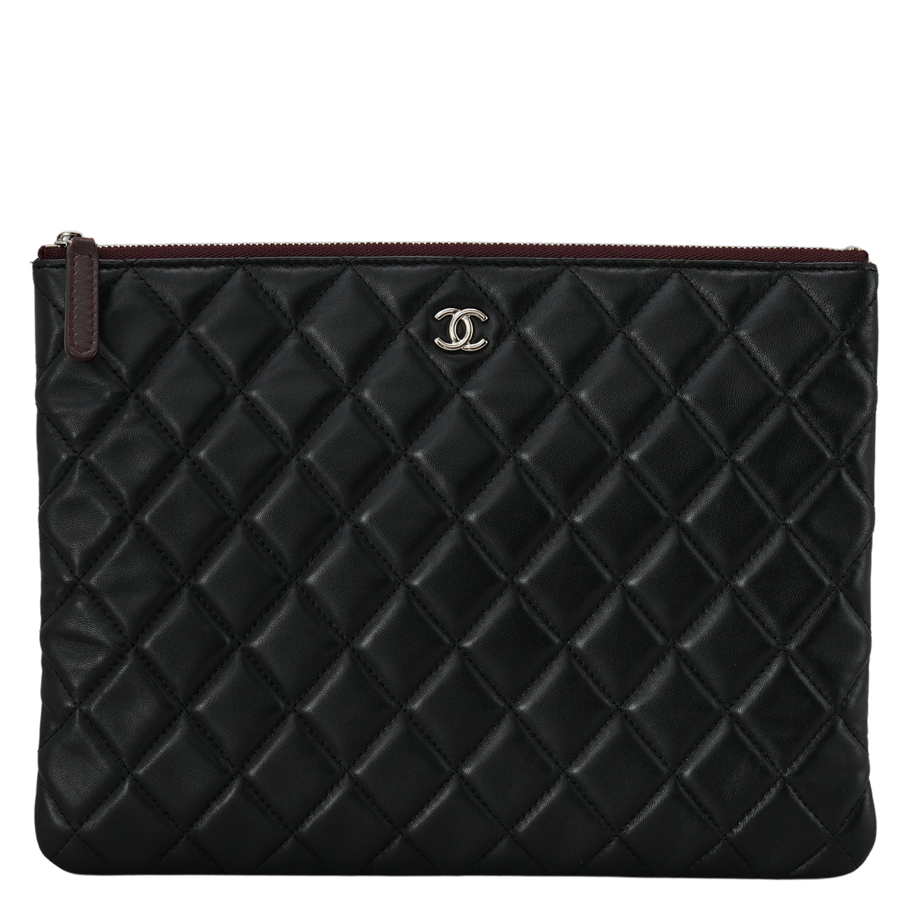 CHANEL(USED)샤넬 램스킨 클래식 클러치 뉴미듐