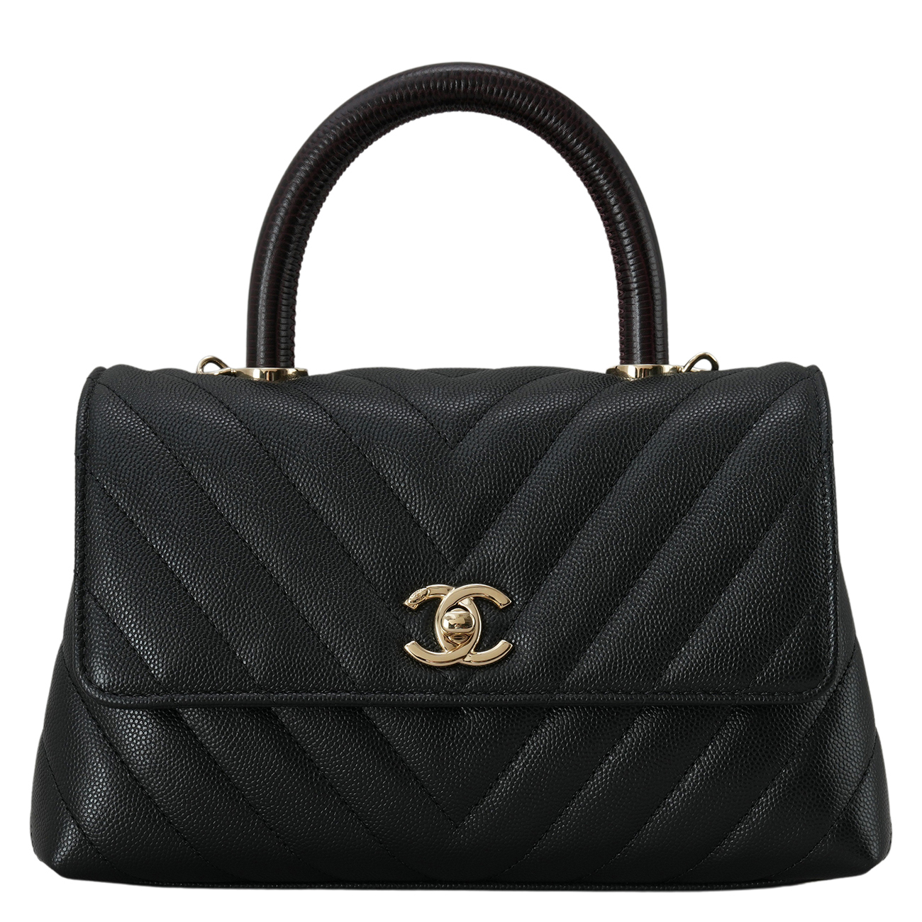 CHANEL(USED)샤넬 A92990 캐비어 코코핸들 스몰