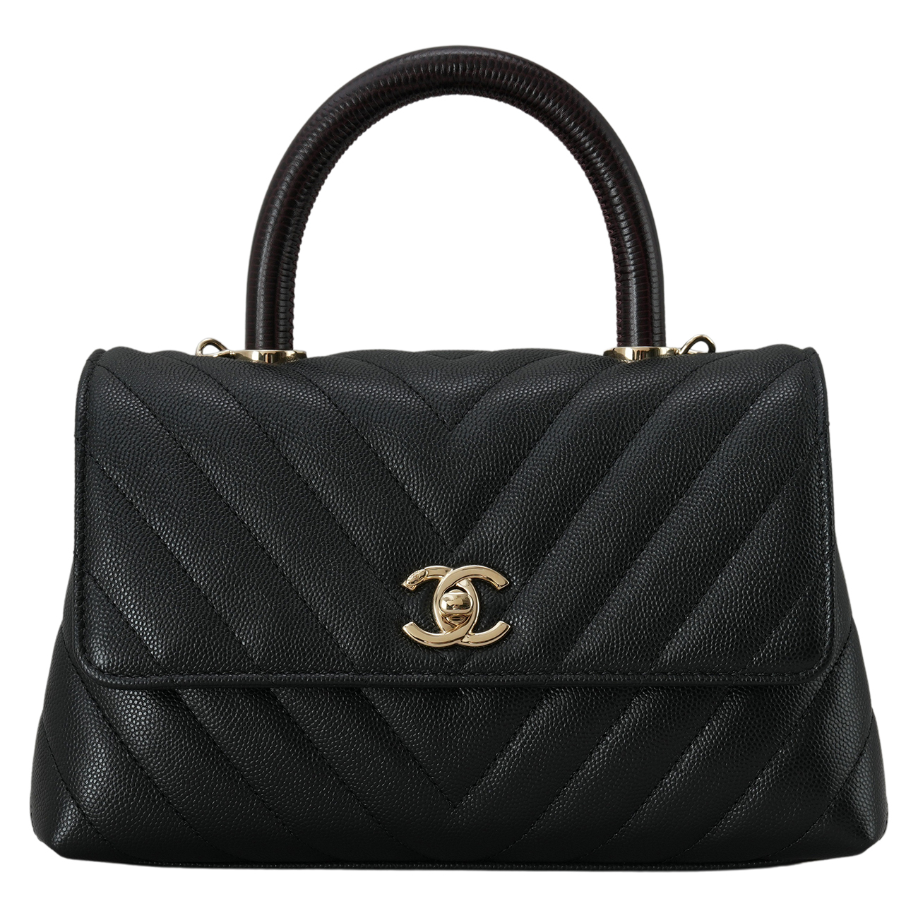 CHANEL(USED)샤넬 A92990 캐비어 코코핸들 스몰