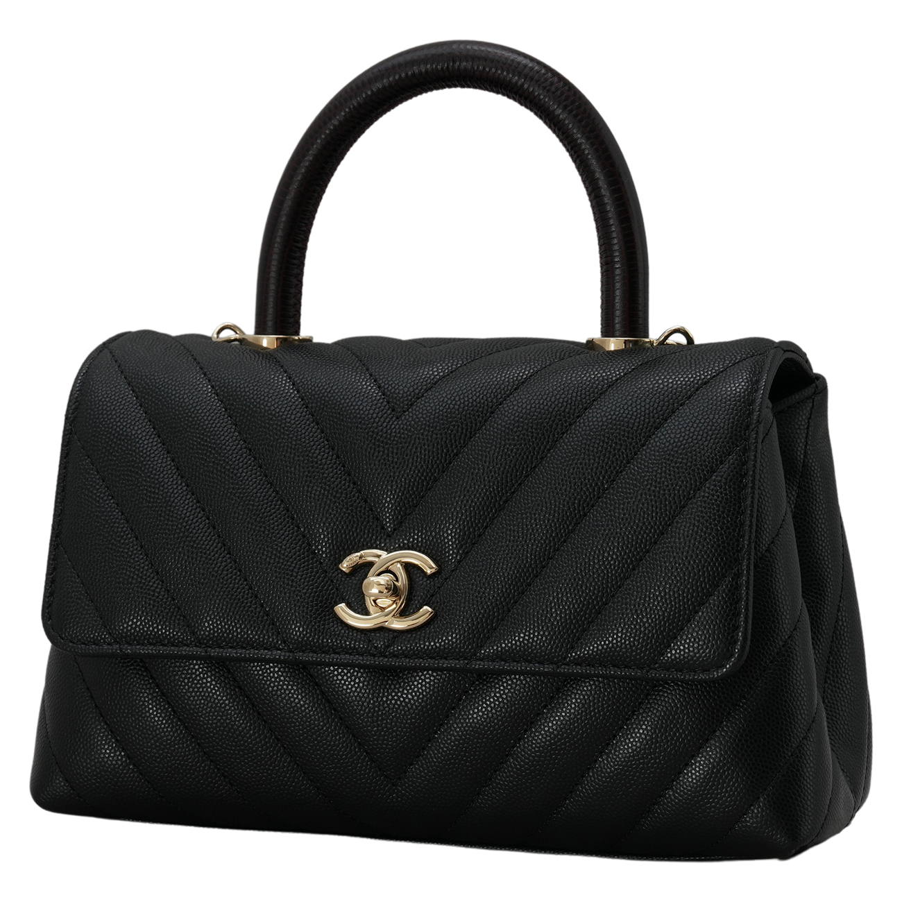 CHANEL(USED)샤넬 A92990 캐비어 코코핸들 스몰